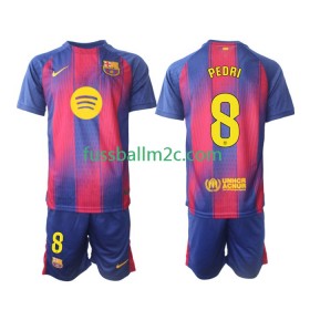 Fußballtrikots FC Barcelona Pedri 8 Kinder Heim Trikotsatz 2025-2026